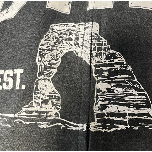 Utah Delicate Arch Moab Heavy XL Full Zippered Hoodie Sweatshirt Unisex - Picture 6 of 6